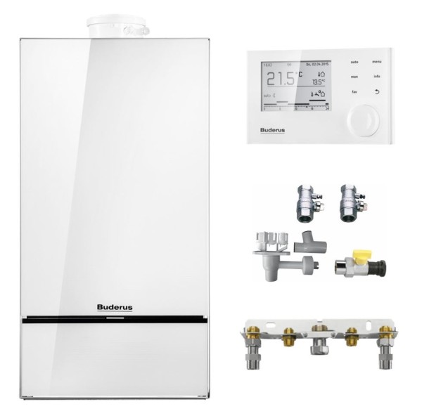 Buderus Logamax plus GB182i-14 Gas-Brennwert-Heiz-Therme 14 kW EG-H/L mit RC310