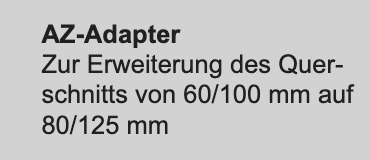 Viessmann AZ-Adapter D=60/100 auf 80/125